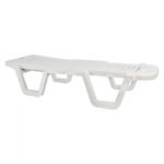 ΞΑΠΛΩΣΤΡΑ ΠΑΡΑΛΙΑΣ ΠΛΑΣΤΙΚΗ ΛΕΥΚΗ ΑΝΑΚΛΙΝΟΜΕΝΗ RELAX 70x190x36cm - Image 4