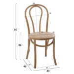 ΞΥΛΙΝΗ ΚΑΡΕΚΛΑ MONTREAL ΤΥΠΟΥ ΒΙΕΝΝΗΣ HM8914.05 ΑΠΟ ΞΥΛΟ ΟΞΙΑΣ ΣΕ ΧΡΩΜΑ DARK HONEY - Image 2