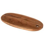 ΞΥΛΟ ΚΟΠΗΣ ΟΒΑΛ HM4284 ΞΥΛΟ ΤΕΑΚ ΣΕ ΦΥΣΙΚΟ-ΜΕ ΤΡΥΠΑ ΚΡΕΜΑΣΗΣ 18,5x41x2Yεκ. - Image 3