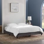 ΥΠΟΣΤΡΩΜΑ/ΚΡΕΒΑΤΙ ΥΠΕΡΔΙΠΛΟ SIGGY HM21217 ΓΚΡΙ ΥΦΑΣΜΑ--ΓΙΑ 160x200εκ. - Image 2