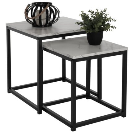 Αγόρασε ΖΙΓΚΟΝ GRELAY 2 ΤΕΜ MDF ΟΨΗ ΜΑΡΜΑΡΟΥ & ΜΕΤΑΛΛΟ HM8762.12 45Χ45Χ50εκ. & 37Χ37Χ43 εκ. σε μοναδική τιμή στο clickforshop.gr