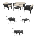 Αγόρασε PORTOFINO LOUNGE SET 2ΘΕΣ.WHITE ΧΩΡΙΣ ΜΑΞ.(2ΘΕΣ.+2ΠΟΛ.+ΤΡΑΠ 33εκ.) σε μοναδική τιμή στο clickforshop.gr