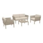 Αγόρασε PORTOFINO LOUNGE SET 2ΘΕΣ.TAUPE/ΜΑΞ. BEIGE(2ΘΕΣ.+2ΠΟΛ.+ΤΡΑΠ 33εκ.) σε μοναδική τιμή στο clickforshop.gr