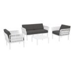 Αγόρασε PORTOFINO LOUNGE SET 2ΘΕΣ.WHITE/ΜΑΞ. DARK GREY(2ΘΕΣ.+2ΠΟΛ.+ΤΡΑΠ 33εκ.) σε μοναδική τιμή στο clickforshop.gr