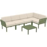 Αγόρασε PORTOFINO LOUNGE SET ΓΩΝΙΑ OLIVE GREEN/ΜΑΞ. BEIGE(+ΤΡΑΠ.33εκ.) σε μοναδική τιμή στο clickforshop.gr