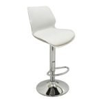 Αγόρασε Σκαμπό Μπάρ 2τμχ Bar49 White Pu/Pvc 39X45X102εκ. σε μοναδική τιμή στο clickforshop.gr