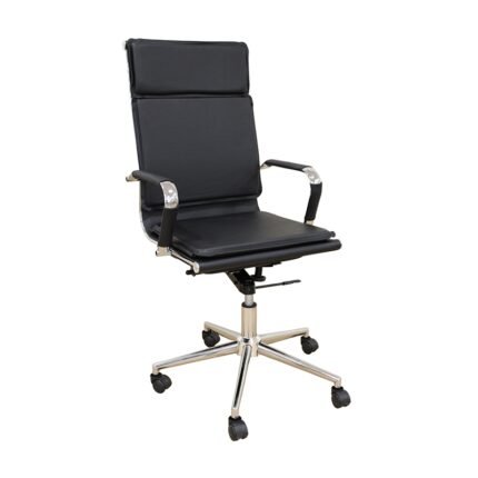 Αγόρασε A9952 ΜΑΥΡΟ PU ΠΟΛΥΘΡΟΝΑ ΓΡΑΦΕΙΟΥ 54Χ51Χ54-110/60-123εκ. σε μοναδική τιμή στο clickforshop.gr