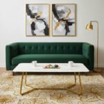 Βρες το Τραπέζι σαλονιού Paris pakoworld γυαλί 8mm σχέδιο μαρμάρου-χρυσό 120x80x45εκ σε μοναδική τιμή στο clickforshop.gr