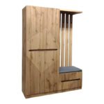 Βρες το Έπιπλο εισόδου Zomie pakoworld σε oak απόχρωση 131x41.5x180.4εκ σε μοναδική τιμή στο clickforshop.gr