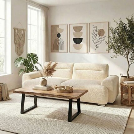 Βρες το Kαναπές-κρεβάτι τριθέσιος Harmonious pakoworld μπουκλέ μπεζ 223.5x92x81εκ σε μοναδική τιμή στο clickforshop.gr