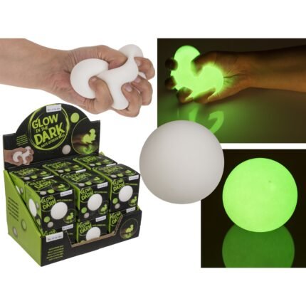 Βρες το Μπαλίτσα Αντιστρές Μαλακή Που Φωσφορίζει Στο Σκοτάδι Λευκό Φ7cm σε μοναδική τιμή στο clickforshop.gr