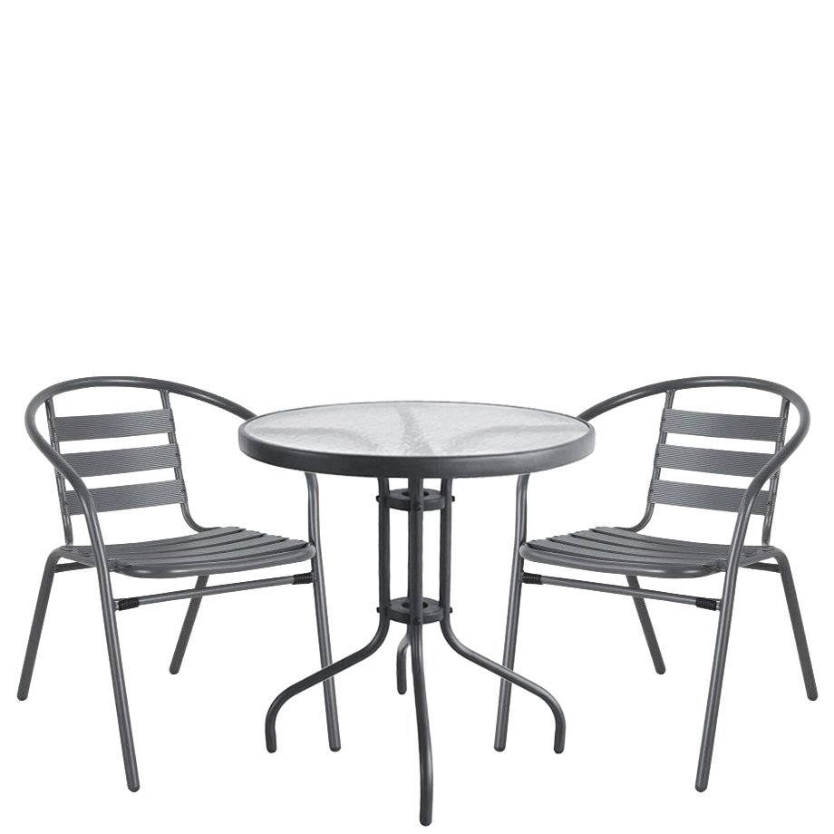 Σετ Τραπεζαρία Κήπου ArteLibre EARTH Γκρι Μέταλλο/Γυαλί Με 2 Πολυθρόνες 14990483 Βρες το Σετ Τραπεζαρία Κήπου ArteLibre EARTH Γκρι Μέταλλο/Γυαλί Με 2 Πολυθρόνες 14990483 σε μοναδική τιμή στο clickforshop.gr