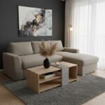 Βρες το Γωνιακός καναπές-κρεβάτι αριστερή γωνία Belle pakoworld μπεζ 236x164x88εκ σε μοναδική τιμή στο clickforshop.gr