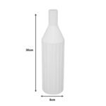 Βάζο Drego pakoworld κεραμικό σε μπεζ απόχρωση Φ8x30εκ - Image 2