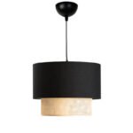 Βρες το Φωτιστικό οροφής Fersa pakoworld μαύρο-φυσικό Φ30x20εκ σε μοναδική τιμή στο clickforshop.gr