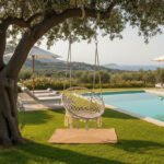 Αιώρα-κούνια κάθισμα Eventful pakoworld σχοινί μπεζ 82x82x133εκ - Image 2