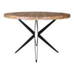 Βρες το Τραπέζι Bocco Ι pakoworld ξύλο mango φυσικό 3εκ με μαύρα μεταλλικά πόδια Φ150x77εκ σε μοναδική τιμή στο clickforshop.gr