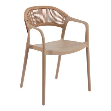 Βρες το Πολυθρόνα Ankara pakoworld στοιβαζόμενη pp-pe rattan σε μόκα-φυσική απόχρωση 54x55.5x77εκ σε μοναδική τιμή στο clickforshop.gr