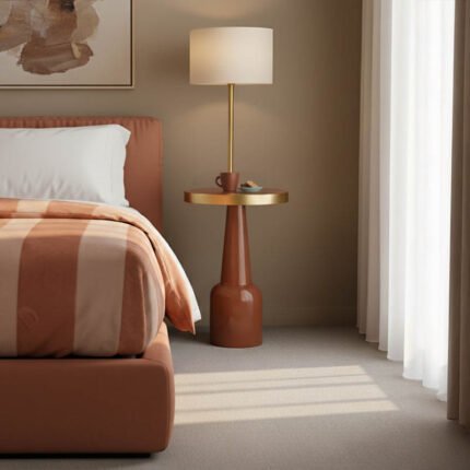 Βρες το Βοηθητικό τραπέζι Easyful Inart σάπιο μήλο-χρυσό μέταλλο Φ40x65εκ σε μοναδική τιμή στο clickforshop.gr