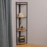 Βρες το Επιδαπέδια γωνιακή ραφιέρα Byrk pakoworld oak μελαμίνης-μαύρο μέταλλο 30x30x160εκ σε μοναδική τιμή στο clickforshop.gr