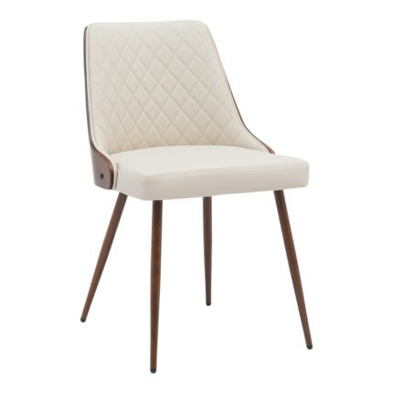 Βρες το Καρέκλα Korome pakoworld μπεζ pu-πόδι καρυδί μέταλλο 50x58.5x78εκ σε μοναδική τιμή στο clickforshop.gr