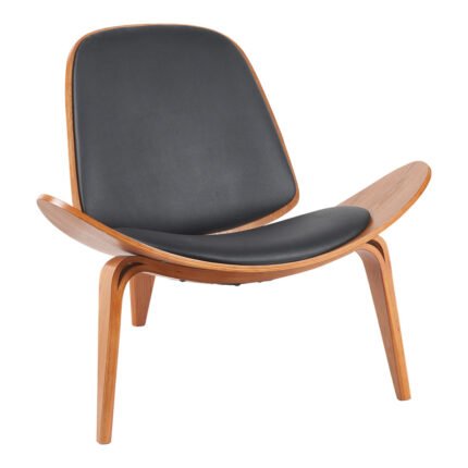 Βρες το Πολυθρόνα Vilma pakoworld PU μαύρο- plywood καρυδί 90x76.5x74.5εκ σε μοναδική τιμή στο clickforshop.gr