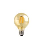 Βρες το Λαμπτήρας LED G80 Bulb pakoworld 4W E27 3000K 200-220V amber σε μοναδική τιμή στο clickforshop.gr