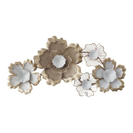 Βρες το Διακοσμητικό τοίχου Vogene Inart μέταλλο σε χρυσή-λεύκη απόχρωση 90.5x47x7εκ σε μοναδική τιμή στο clickforshop.gr