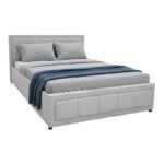 Βρες το Κρεβάτι Huga pakoworld με αποθηκευτικό χώρο ύφασμα γκρι 120x200εκ σε μοναδική τιμή στο clickforshop.gr