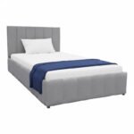 Βρες το Κρεβάτι Snuggle pakoworld με αποθηκευτικό χώρο βελούδο γκρι 120x200εκ σε μοναδική τιμή στο clickforshop.gr