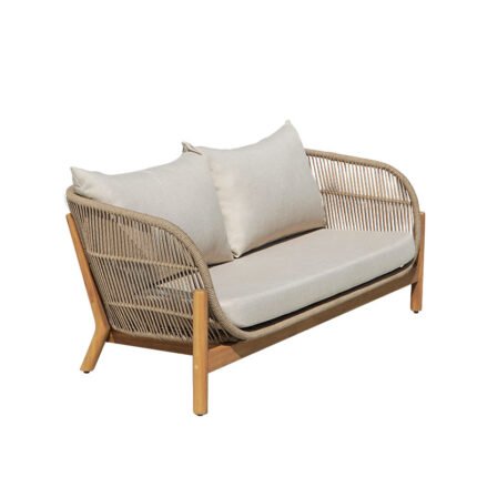 Βρες το Καναπές 2θέσιος Verilan pakoworld μασίφ ξύλο ακακίας-ύφασμα σε φυσική-μπεζ απόχρωση 163x77x70εκ σε μοναδική τιμή στο clickforshop.gr