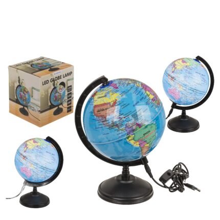 Βρες το Φωτιστικό Επιτραπέζιο LED Υδρόγειος Με Καλώδιο USB Πλαστικό 11.5cm σε μοναδική τιμή στο clickforshop.gr