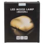 Λάμπα LED Ατμόσφαιρας Επιτραπέζια Βιβλίο Με Εξώφυλλο Δερματίνης Επαναφορτιζόμενη Καφέ 17x13cm - Image 2