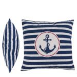 Βρες το Διακοσμητικό Μαξιλάρι Άγκυρα Με Φερμουάρ Μπλε/Λευκό 64% Polyester/19% Βαμβάκι/17% Βισκόζη 40x40cm 1Τμχ σε μοναδική τιμή στο clickforshop.gr