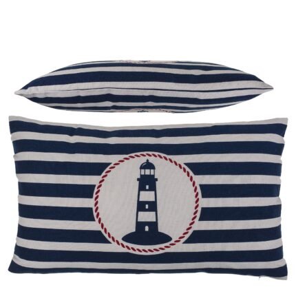 Βρες το Διακοσμητικό Μαξιλάρι Φάρος Με Φερμουάρ Μπλε/Λευκό 64% Polyester/19% Βαμβάκι/17% Βισκόζη 30x50cm 1Τμχ σε μοναδική τιμή στο clickforshop.gr
