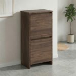 Βρες το Παπουτσοθήκη Port Megapap χρώμα καρυδί 48x31x92εκ. σε μοναδική τιμή στο clickforshop.gr