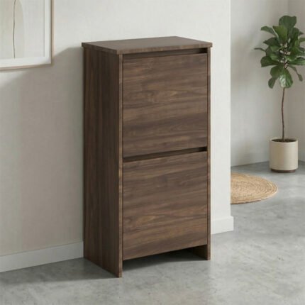 Βρες το Παπουτσοθήκη Port Megapap χρώμα καρυδί 48x31x92εκ. σε μοναδική τιμή στο clickforshop.gr