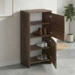 Παπουτσοθήκη Port Megapap χρώμα καρυδί 48x31x92εκ. - Image 2