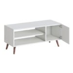 Έπιπλο τηλεόρασης Parma Megapap χρώμα λευκό 90x30x40εκ. - Image 2