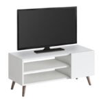 Έπιπλο τηλεόρασης Parma Megapap χρώμα λευκό 90x30x40εκ. - Image 3