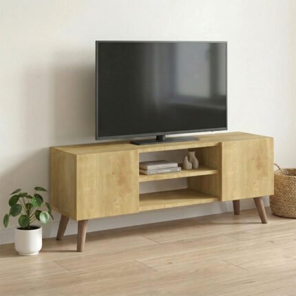 Βρες το Έπιπλο τηλεόρασης Etna Megapap χρώμα sapphire oak 120x30x45εκ. σε μοναδική τιμή στο clickforshop.gr