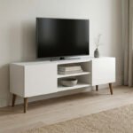 Βρες το Έπιπλο τηλεόρασης Etna Megapap χρώμα λευκό 150x30x45εκ. σε μοναδική τιμή στο clickforshop.gr