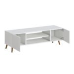 Έπιπλο τηλεόρασης Etna Megapap χρώμα λευκό 150x30x45εκ. - Image 2