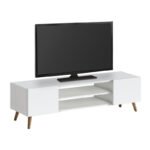 Έπιπλο τηλεόρασης Etna Megapap χρώμα λευκό 150x30x45εκ. - Image 3