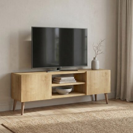 Βρες το Έπιπλο τηλεόρασης Etna Megapap χρώμα sapphire oak 150x30x45εκ. σε μοναδική τιμή στο clickforshop.gr