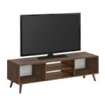 Έπιπλο τηλεόρασης Loren Megapap χρώμα καρυδί 120x30x40εκ. - Image 2