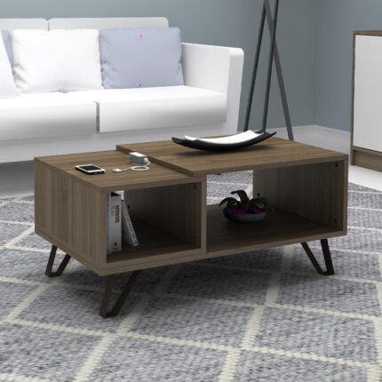 Βρες το Τραπεζάκι σαλονιού Don Megapap χρώμα καρυδί 90x55x44εκ. σε μοναδική τιμή στο clickforshop.gr