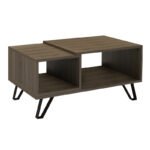 Τραπεζάκι σαλονιού Don Megapap χρώμα καρυδί 90x55x44εκ. - Image 4