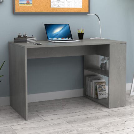 Βρες το Γραφείο εργασίας Mikro Megapap χρώμα γκρι σκυροδέματος 120x60x75εκ. σε μοναδική τιμή στο clickforshop.gr