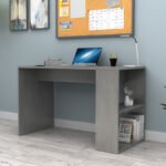 Γραφείο εργασίας Mikro Megapap χρώμα γκρι σκυροδέματος 120x60x75εκ. - Image 3